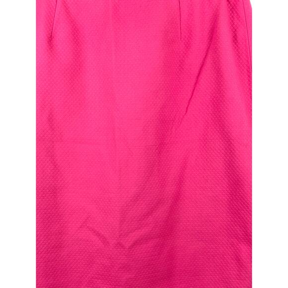 VTG Herbert Grossman Cynthia Sobel Pink Pencil Skirt Sz 14 Made in USA Textured - Picture 7 of 10
